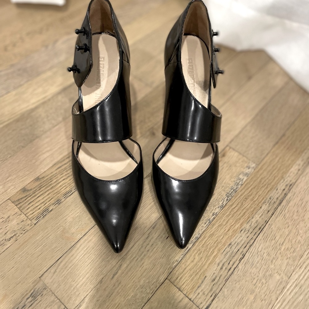 Elizabeth and James black point toe pumps